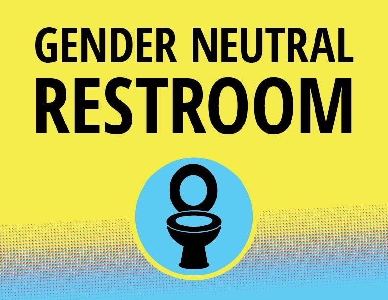 Gender Neutral Restroom sign.